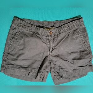 THE NORTH FACE Shorts Womens 4 Chino Hiking Zip Chino Gray Linen Blend